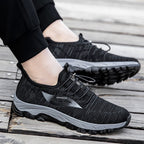 Damen Sportliche Strick Sneakers mit elastischem Schnellschnürsystem R&B