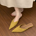 Damen spitze Mules aus weichem Veloursleder R&B