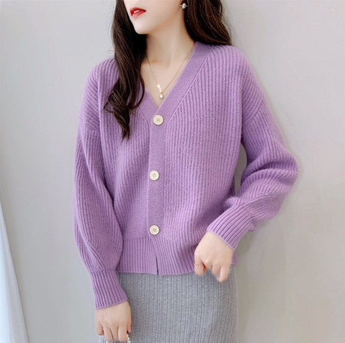 Damen Lässiger Strickcardigan R&B