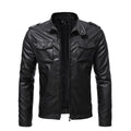 Herren Bikerjacke mit Schulterklappen