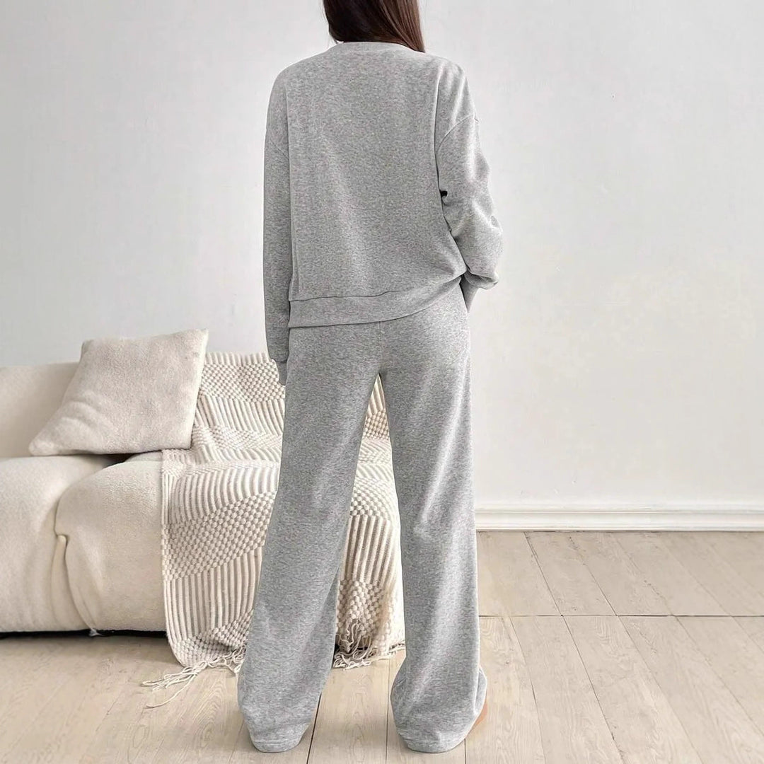Damen Lässiges Cardigan und Hosen Set R&B