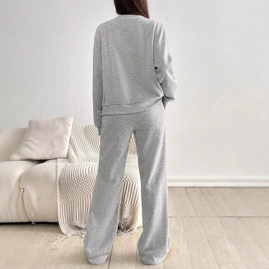 Damen Lässiges Cardigan und Hosen Set R&B