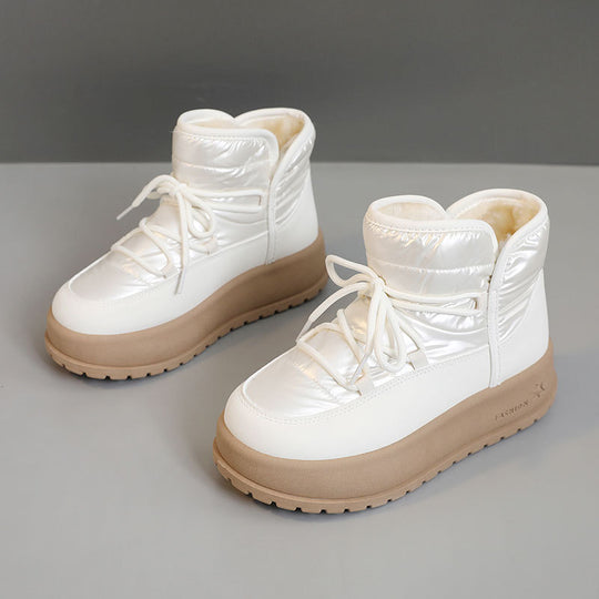 Damen warme Winterboots mit wasserdichtem Obermaterial und isolierendem Innenfutter R&B