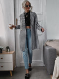 Damen Karierter Longblazer mit elegantem Schnitt R&B
