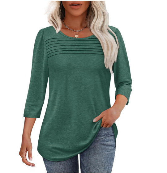 Damen Elegant geschnittenes Oberteil mit gerafften Details R&B