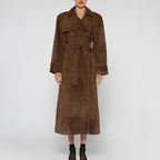 Damen eleganter Trenchcoat mit trendigem Oversized-Schnitt R&B