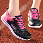 Damen Lauf-Sneaker mit atmungsaktivem Mesh-Obermaterial und bequemer Dämpfung R&B
