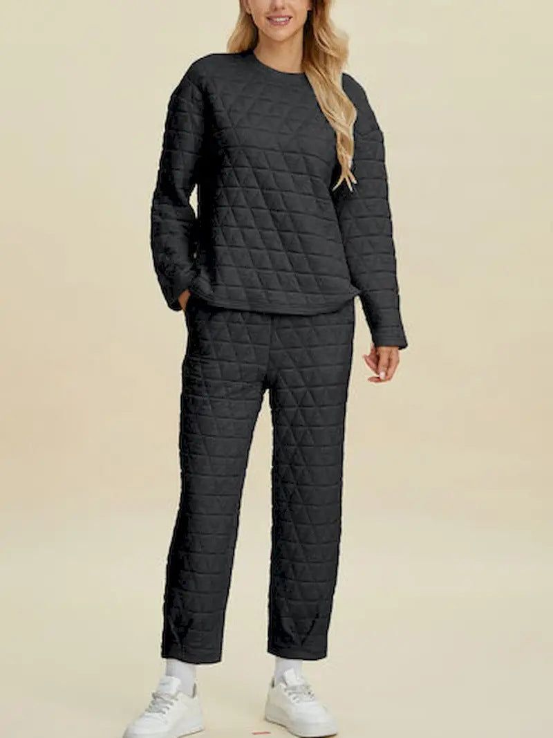 Damen Quilted Lounge-Set R&B