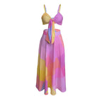 Damen Maxikleid mit raffiniertem Knotendesign R&B