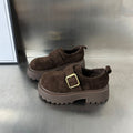 Damen Komfortable Chunky Clogs mit luxuriösem Schnallenverschluss R&B