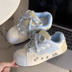 Damen sportliche Sneakers mit verspielten Tiermotiven R&B