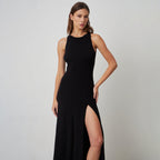 Damen Maxikleid mit seitlichem Schlitz R&B