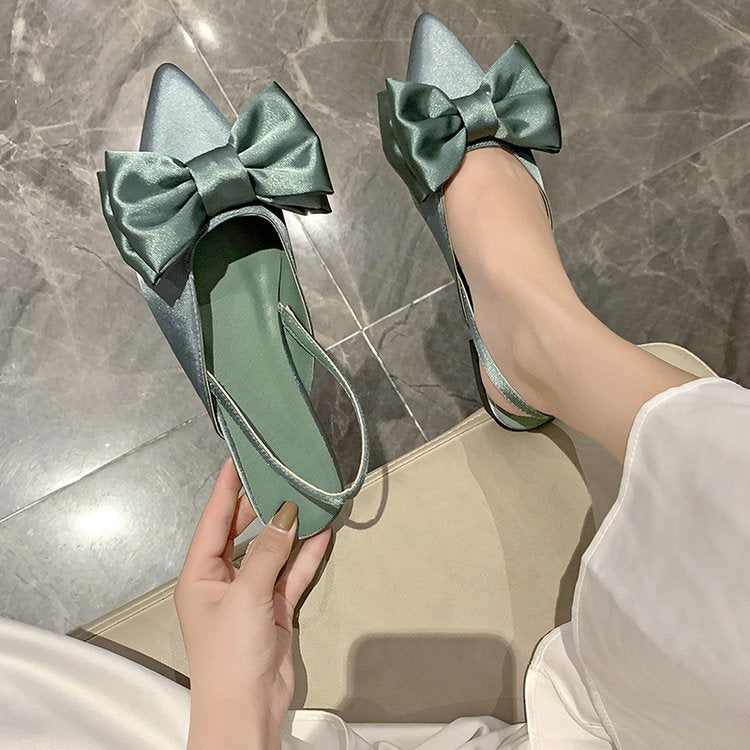 Damen Slingback-Ballerinas mit Schleifenakzent R&B