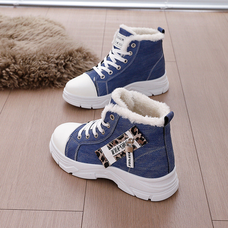 Damen Hohe Sneakers mit wärmendem Innenfutter und robuster Sohle R&B