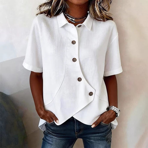 Damen Besonders gestaltete Bluse mit einzigartigem Knopfdetail R&B