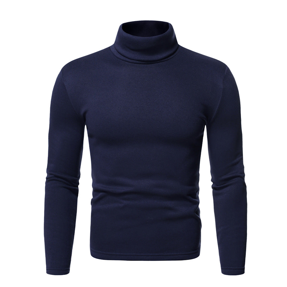 Herren Rollkragenpullover aus weichem Baumwoll-Mix