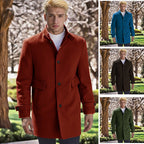 Herren eleganter, taillierter Wollmantel R&B