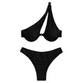 Damen Einteiliges Bademoden-Set mit asymmetrischem Trägerdesign R&B