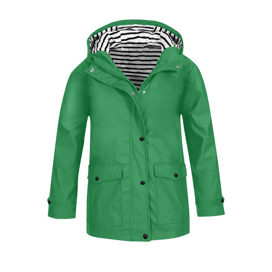 Damen wetterfeste Parkajacke mit praktischen Taschen und verstellbarem Kapuzenkragen R&B
