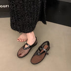 Damen Mesh-Slipper mit verstellbarem Riemen R&B