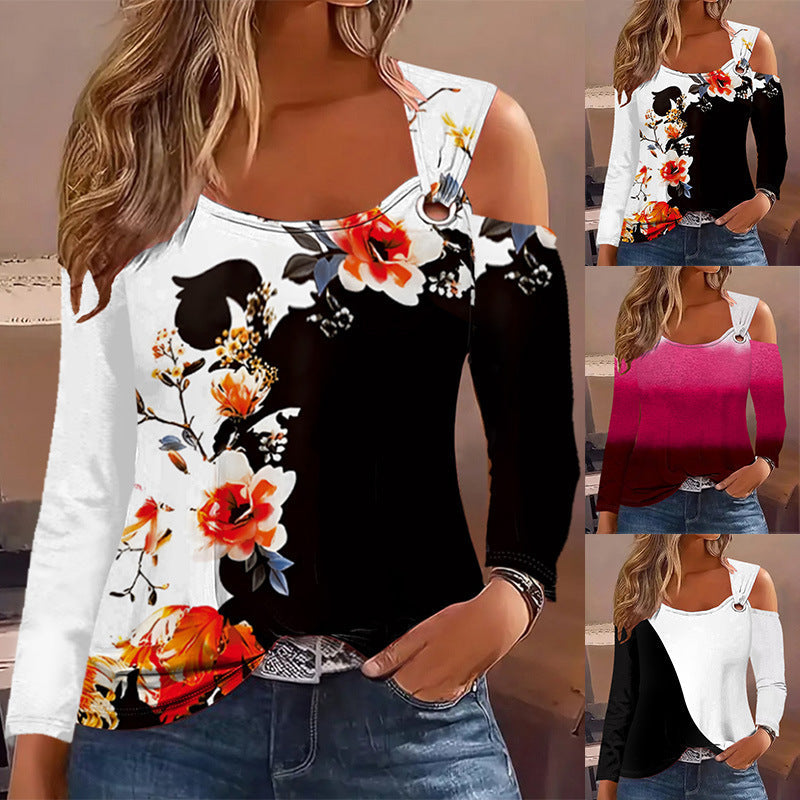 Damen Langarm-Oberteil mit Cut-Out-Details und asymmetrischem Design R&B