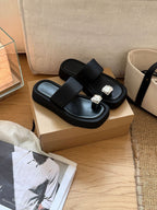 Damen Komfortable Sandalen mit eleganter Schnalle und rutschfester Sohle