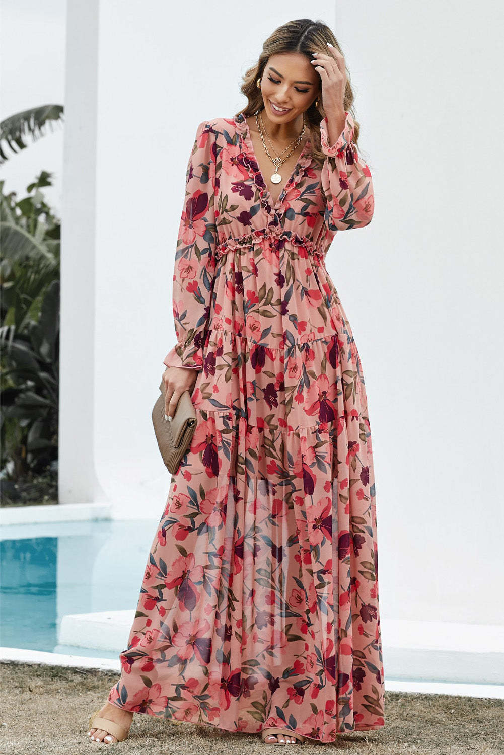 Damen Maxikleid R&B