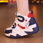Damen Chunky High-Top Sneakers mit sportlichem Design und dämpfender Sohle R&B