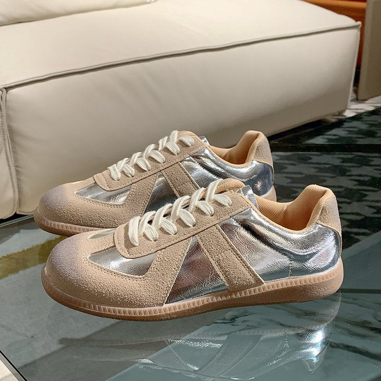 Damen modische Sneakers mit reflektierenden Details und bequemer Sohle R&B