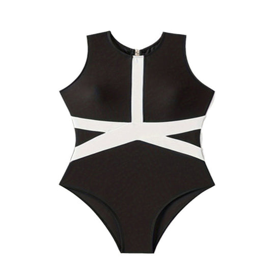 Damen Sport Einteiler Badeanzug R&B