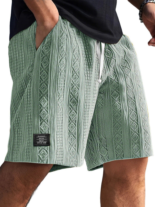 Herren Stilvolle Freizeithosen im lässigen Strickdesign R&B
