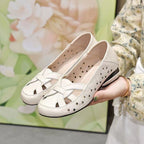 Damen Ballerina mit modischem Cut-Out und komfortablem Fußbett R&B