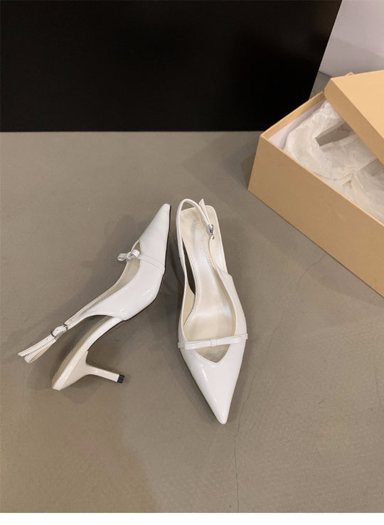 Damen Slingback-Pumps mit spitzem Design und elegantem Absatz R&B