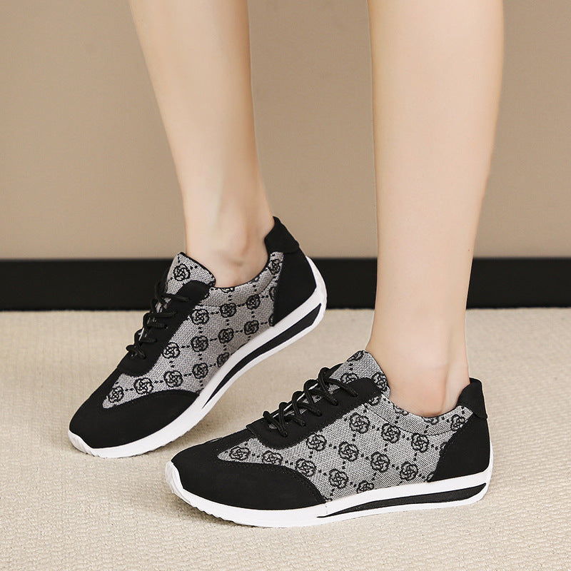 Damen nan leichte Jacquard Freizeitsneaker mit gepolstertem Komfortfußbett R&B