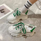 Damen Chunky Sneakers mit atmungsaktiver Mesh-Oberfläche und rutschfester Sohle
