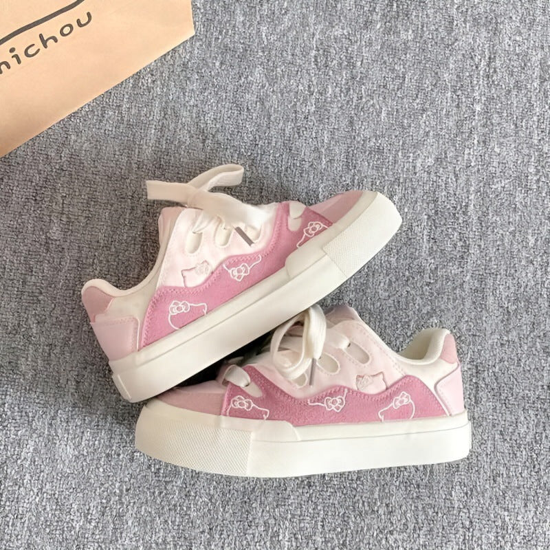 Damen Sportliche Sneakers mit niedlichen tierischen Applikationen und weicher Sohle R&B