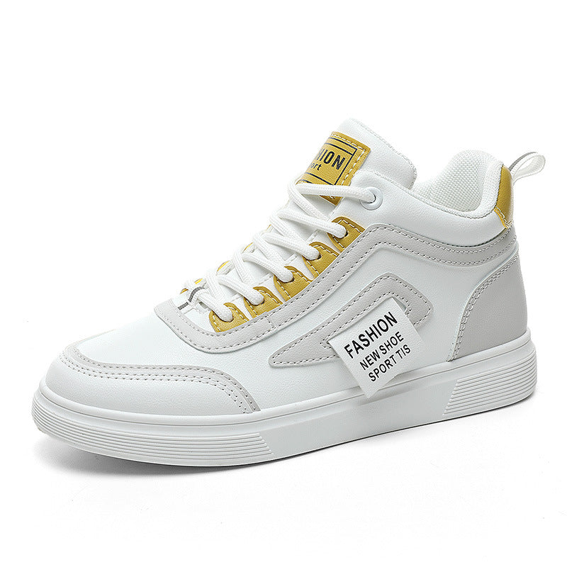 Damen modische High-Top Sneakers mit innovativer Schnürtechnologie und rutschfester Sohle R&B