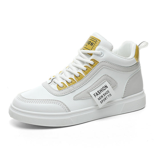 Damen modische High-Top Sneakers mit innovativer Schnürtechnologie und rutschfester Sohle R&B