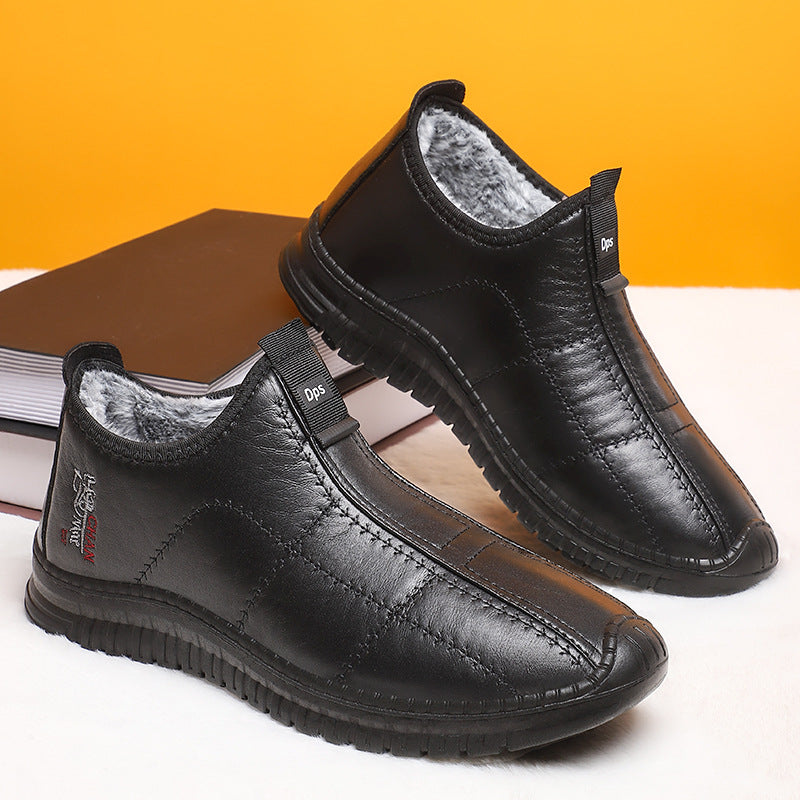 Damen Bequeme und warme Halbschuhe mit Kunstfellfutter R&B