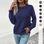 Damen stylischer gestrickter Pullover R&B