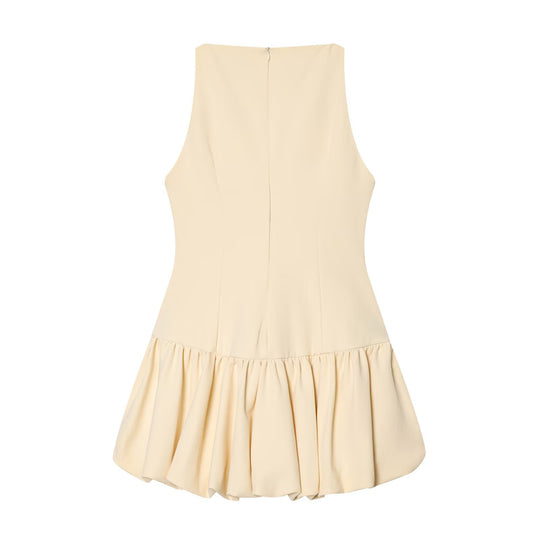 Damen Sommerkleid mit schwingendem Volant und figurbetonter Silhouette R&B