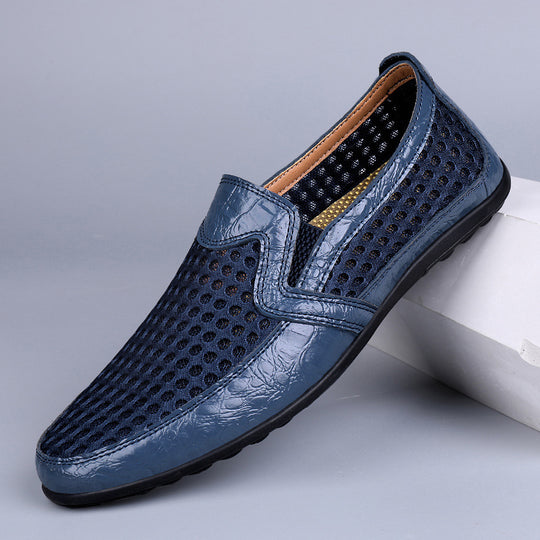 Damen bequeme Slip-On Schuhe mit atmungsaktivem Obermaterial und rutschfester Sohle R&B