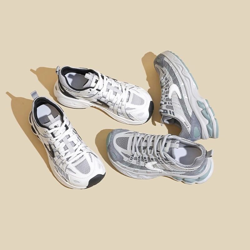 Damen Bequeme Sport-Sneaker mit atmungsaktiver Mesh-Oberfläche und dämpfender Sohle R&B