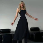 Damen Maxikleid mit elegantem Slitschnitt und figurbetontem Design R&B