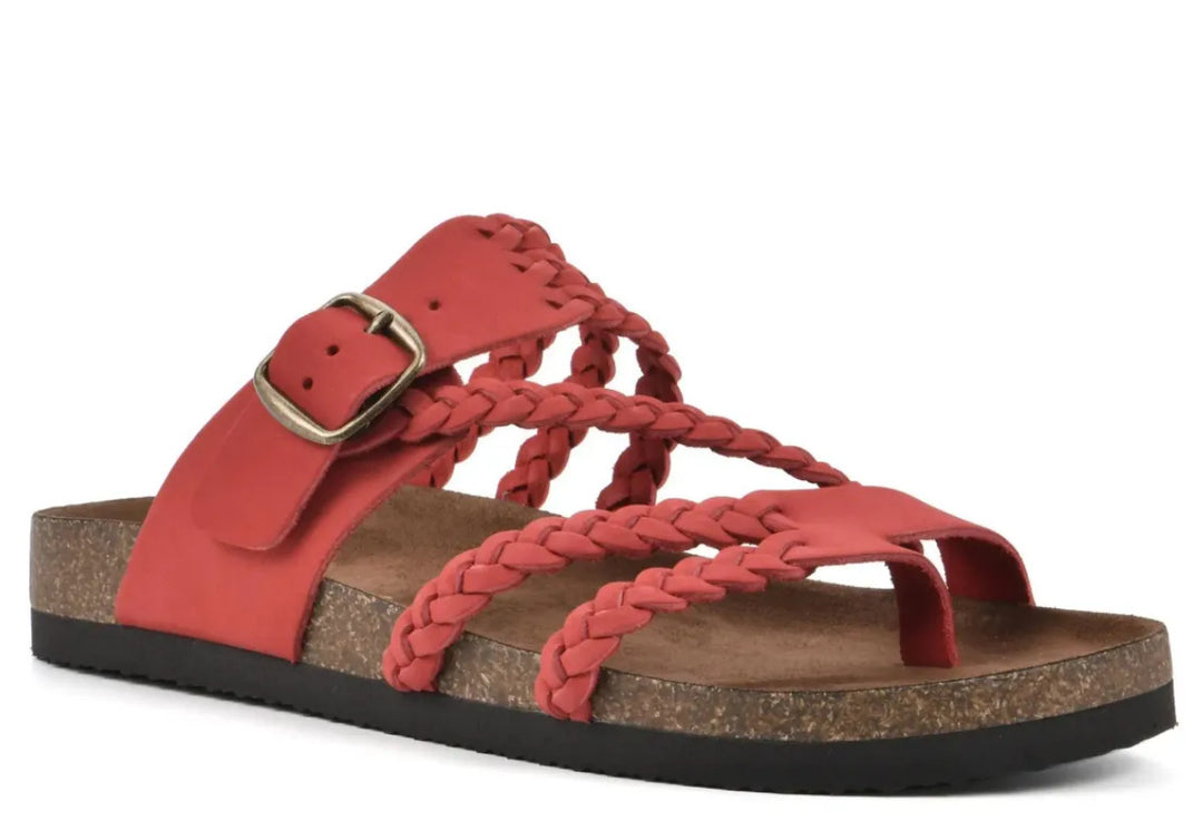 Damen Riemchen-Sandalen mit geflochtenem Design und verstellbarem Riemen R&B