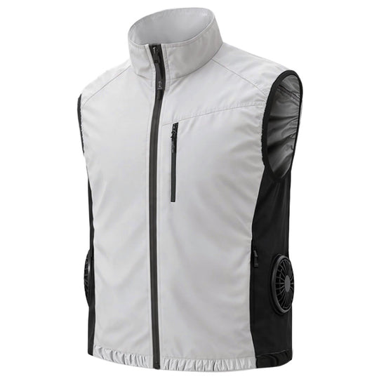 Unisex nan ergonomische Kühlweste mit integrierten Ventilatoren und Akkuanschluss R&B