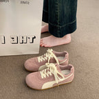 Damen Sportliche Sneakers aus hochwertigem Wildleder mit atmungsaktiver Sohle R&B