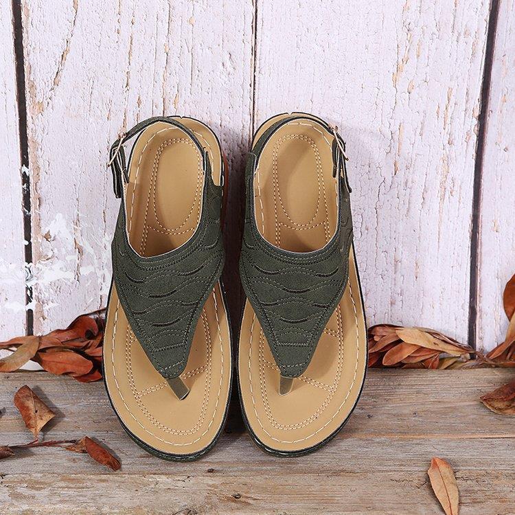 Damen Bequeme und modische Zehentrenner-Sandalen R&B