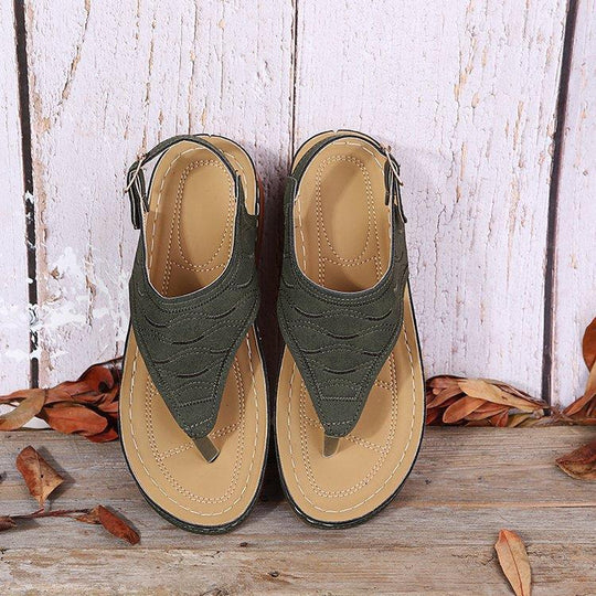 Damen Bequeme und modische Zehentrenner-Sandalen R&B