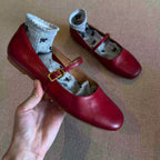 Damen elegante Mary Janes mit komfortabler Sohle und verstellbarem Riemen R&B